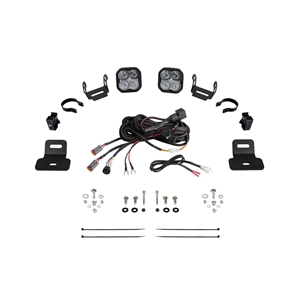 Diode Dynamics Stage Series Ditch Light Kit - SS3 Pro White Combo Ditch Light Kit for 2017-2025 Can-Am Maverick X3