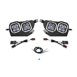 Powersports Headlight Kit - SS3 Pro White ABL Headlight for 2014-2023 Polaris RZR XP