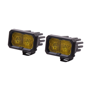 Diode Dynamics SSC1/SSC2 Universal Pod Lights - SSC2 Sport Yellow Fog Standard ABL Pair